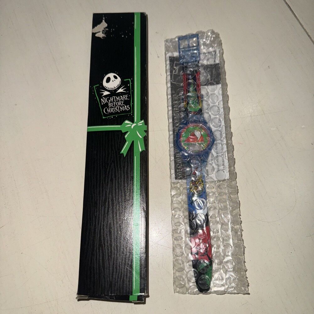 Vintage Tim Burtons Nightmare Before Christmas 1993 Burger King Watch Jack Works
